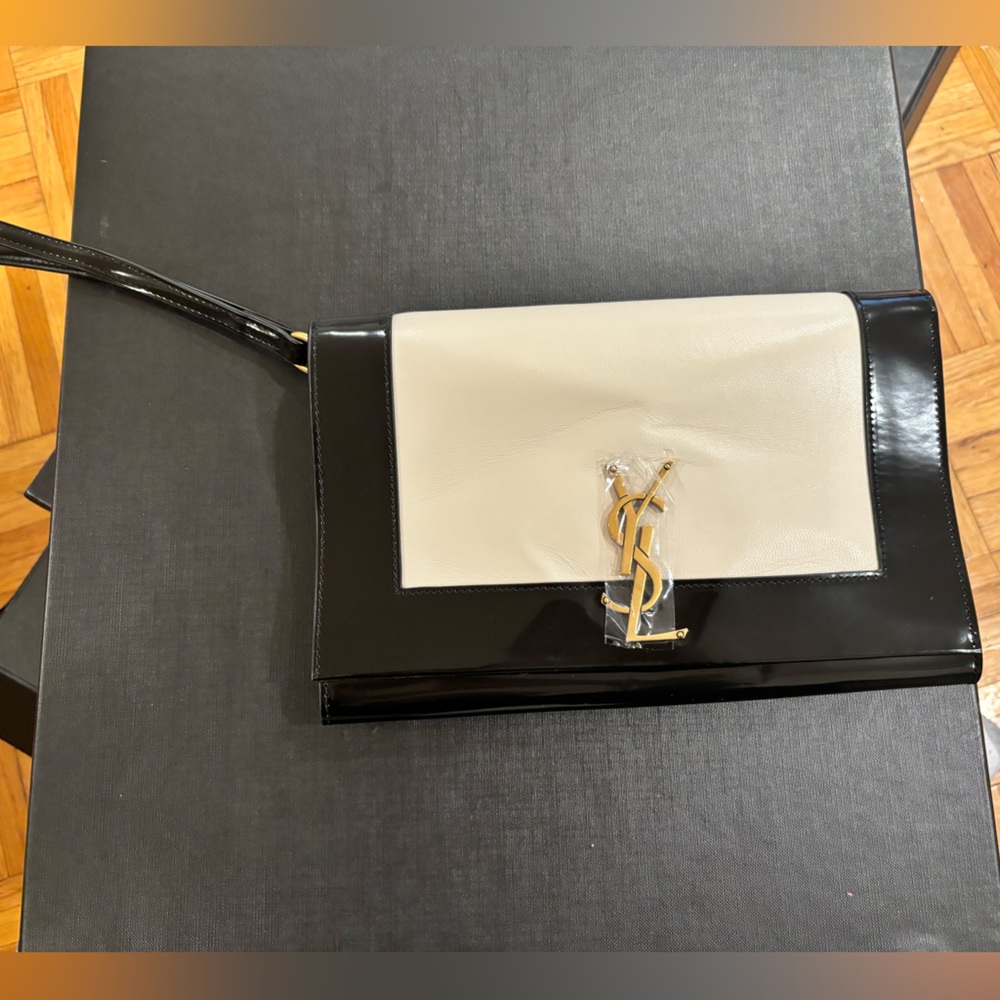 YSL Flap Napa Pouch Wristlet